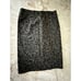 LOFT Black Leopard Print stretch skirt Size XS