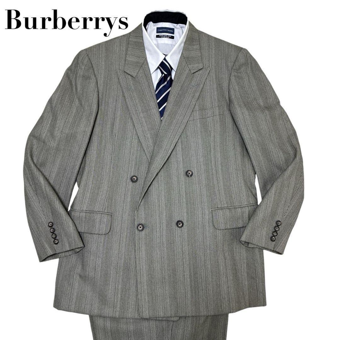 【Excellent Condition】 Burberrys Double-Breasted Suit (Jacket & Trousers) Set