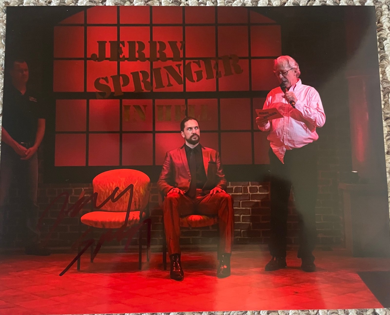 JERRY SPRINGER SIGNED AUTOGRAPHED 8x10 PHOTO ( EXACT PROOF)