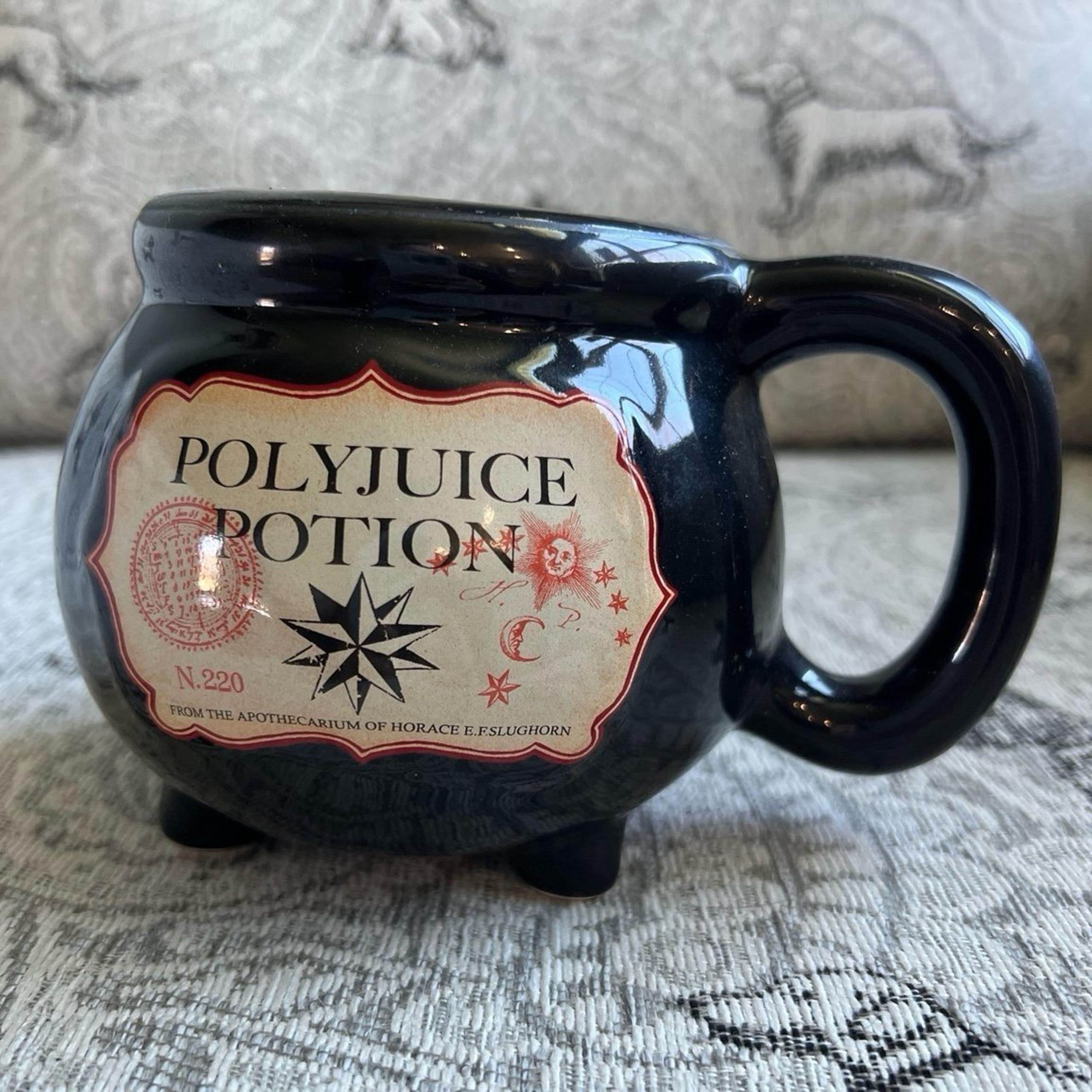 NEW 23oz Harry Potter POLYJUICE POTION cauldron mug with red interior
