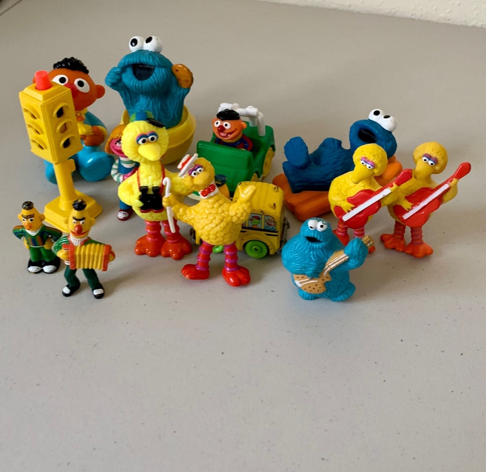 Vintage Sesame Street Figures Lot Of 13