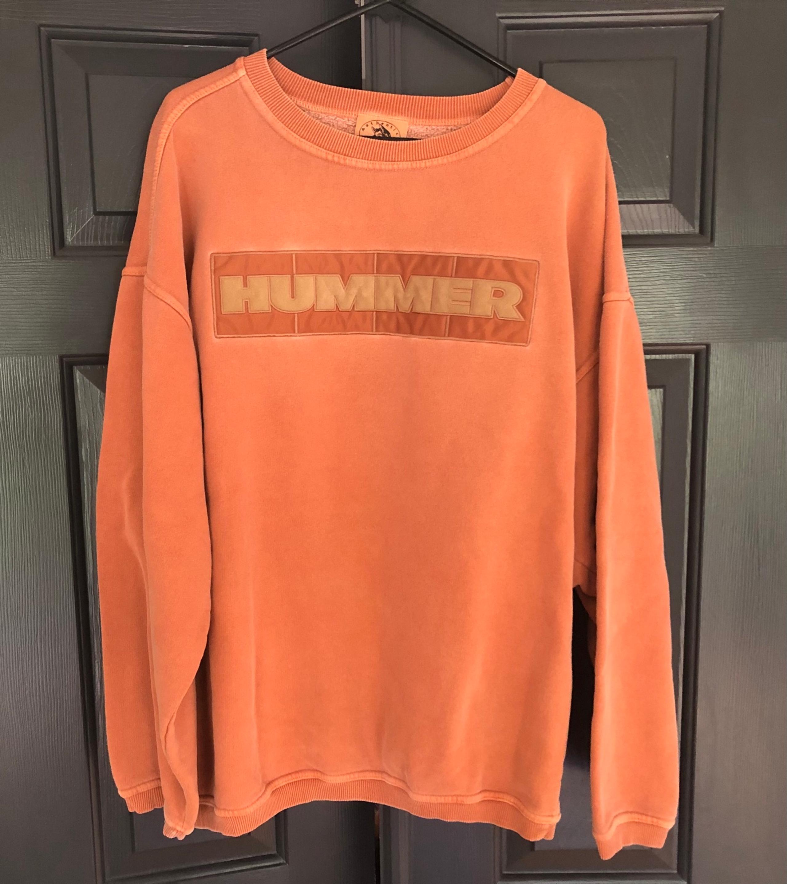 Authentic Pigment Hummer Crewneck Cotton Sweatshirt Men’s  XXL Salmon