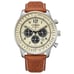 Citizen Eco-Drive Weekender Chronograph Stainless Steel Leather Band Men's Watch