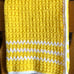 Crochet Baby blanket - Duo Color Yellow and White