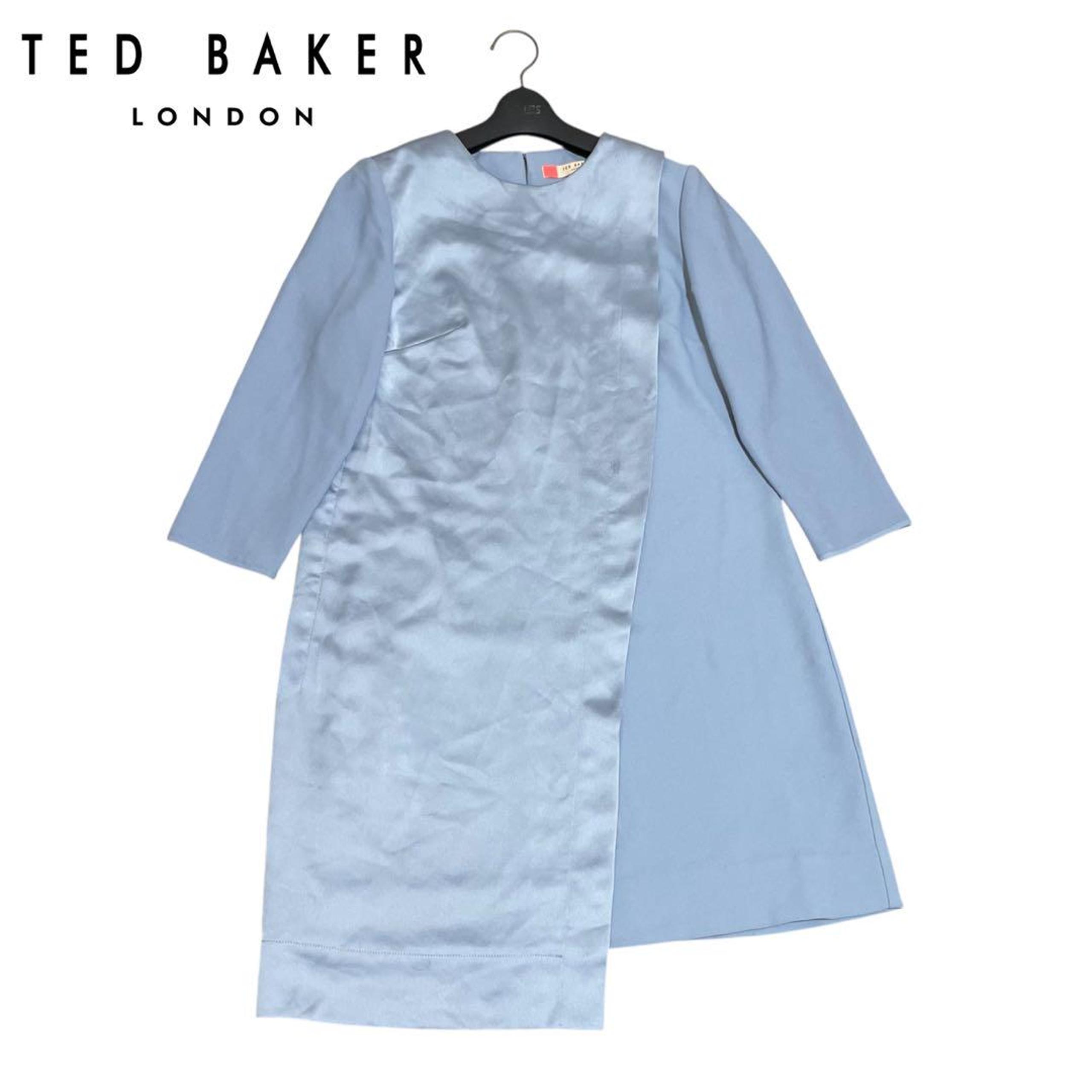 TED BAKER Mixed Material Wrap Dress