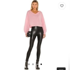 Revolve Commando Perfect Control Faux Leather Legging in Black