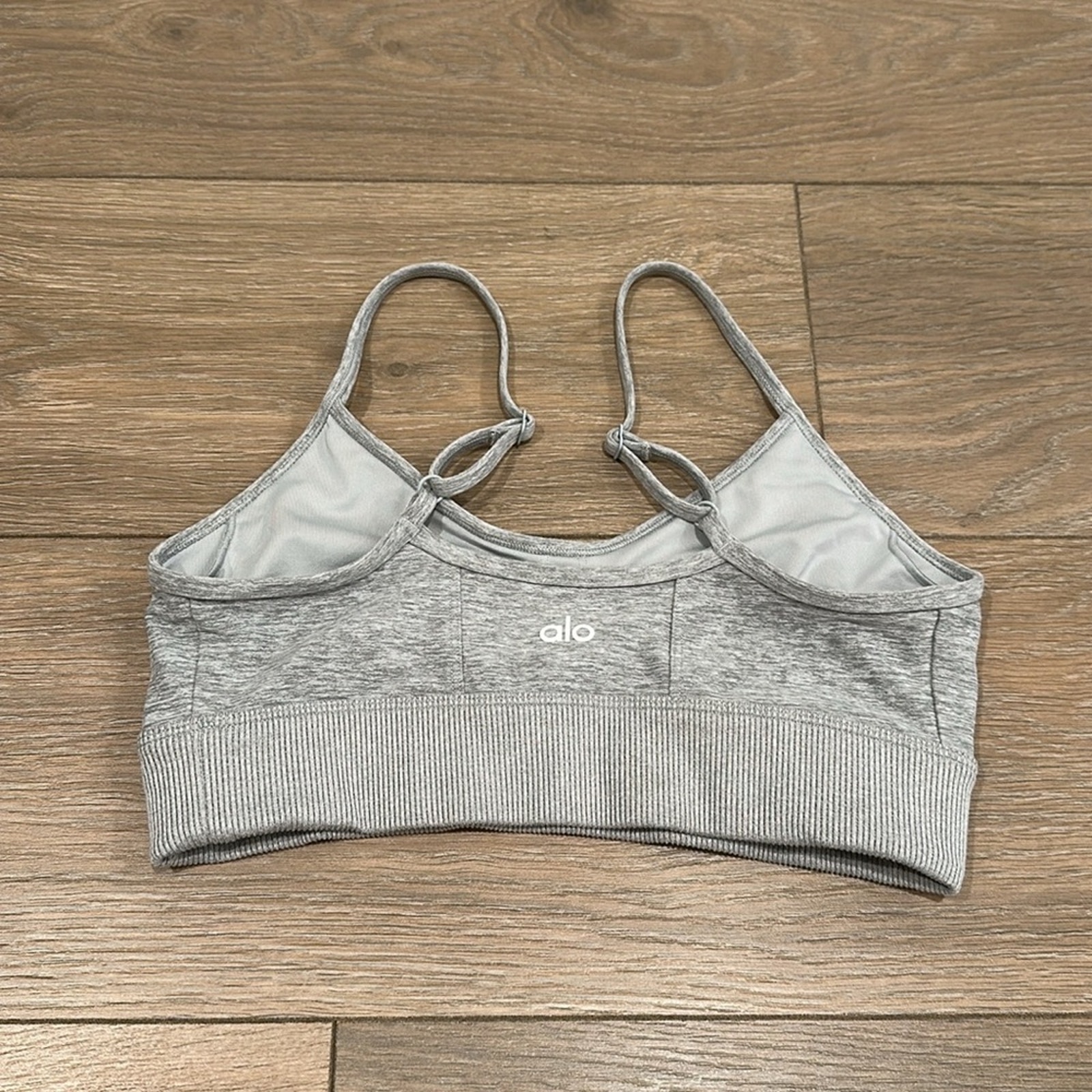 全国送料無料・イイ店 YOGA ALO Athletic Active Bra Start Head Alosoft Grey Heather ヨガ・ピラティス