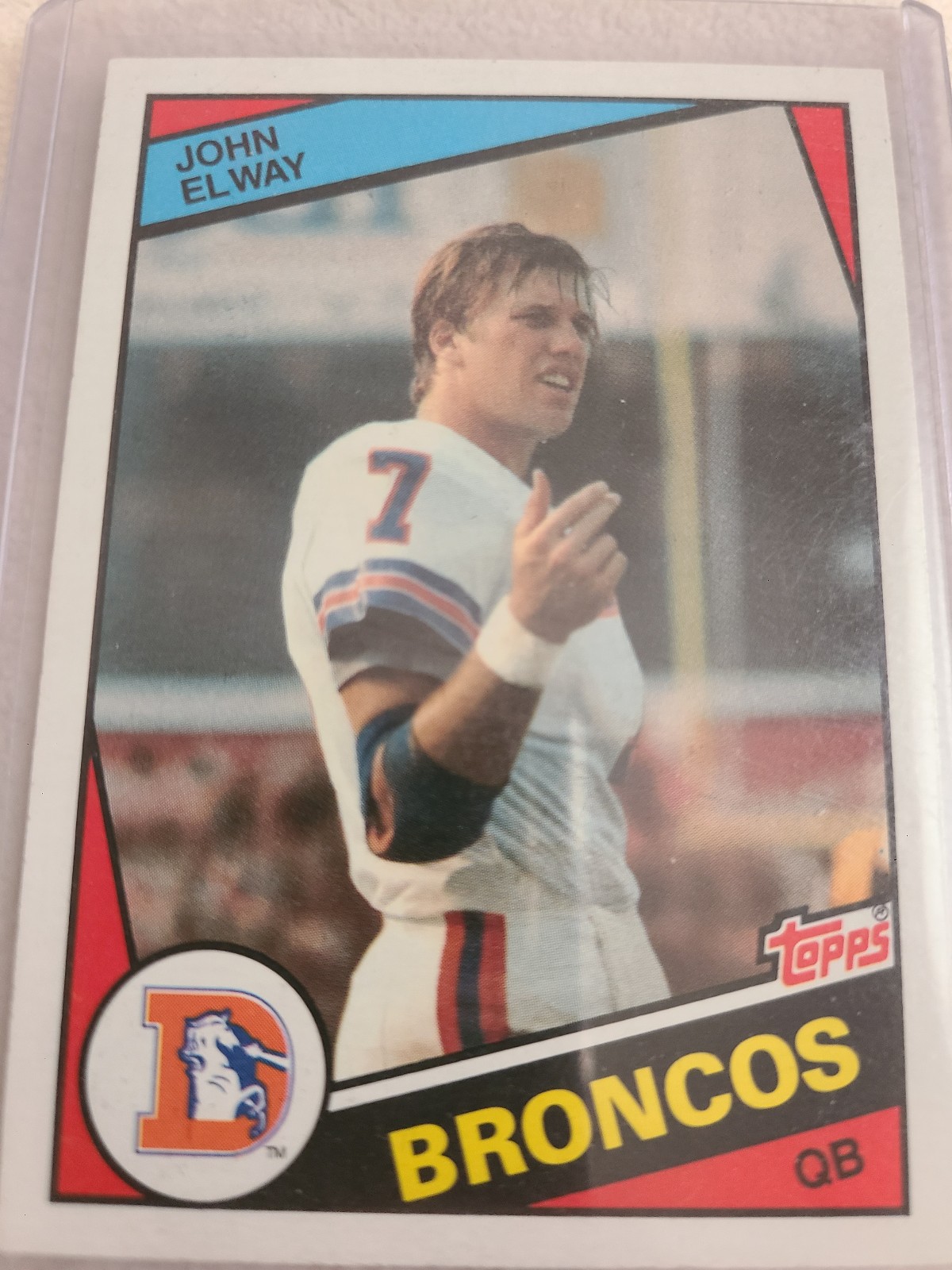JOHN ELWAY 1984 TOPPS ROOKIE CARD