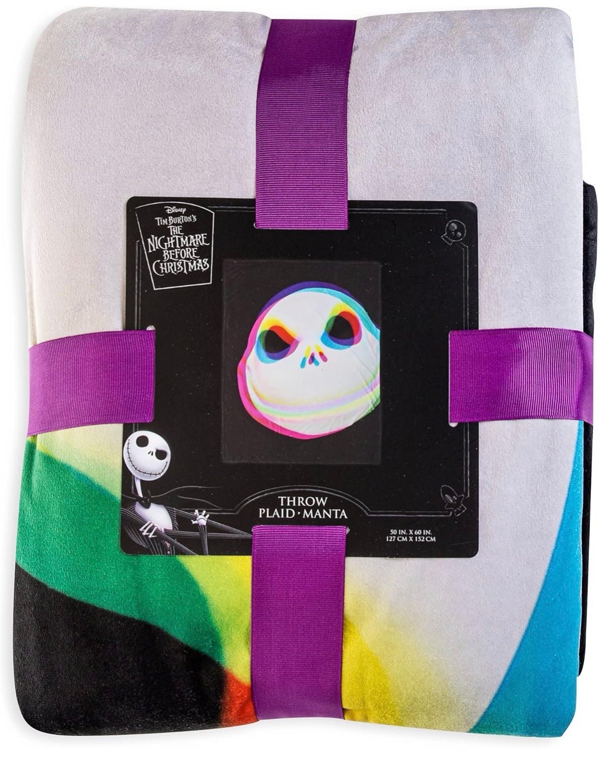 New! Plaid Manta-Disney Jack Skellington Throw – The Nightmare Before Christmas