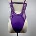 Purple Butterfly Embroidered Teddy Bodysuit
