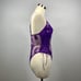 Purple Butterfly Embroidered Teddy Bodysuit