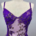 Purple Butterfly Embroidered Teddy Bodysuit