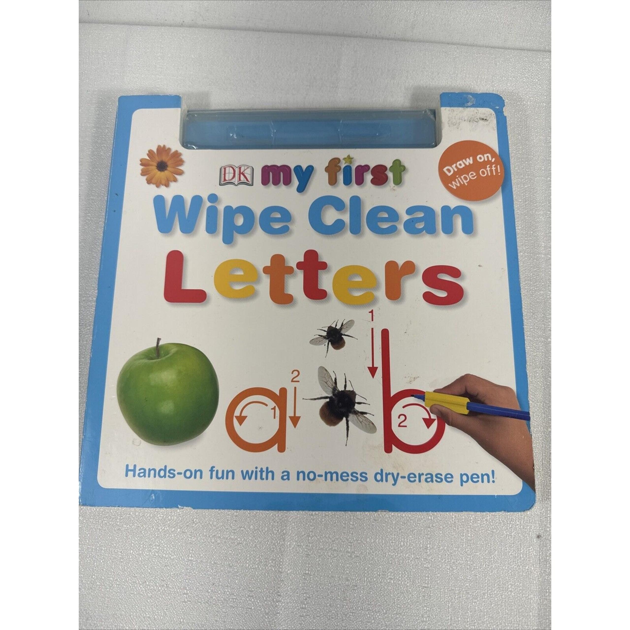 DK My First Wipe Clean Letters Board Book 2007 Good Used Condition