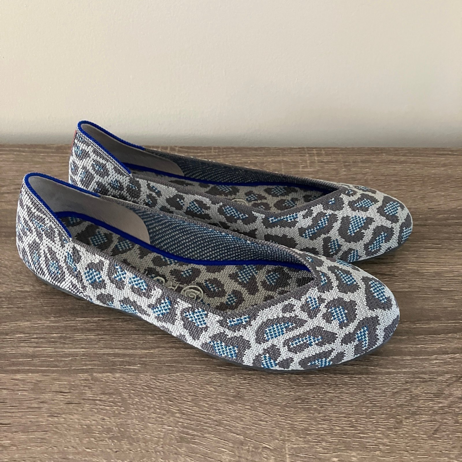 Rothy's Leopard Print Retired Ballet Flats Size 8.5
