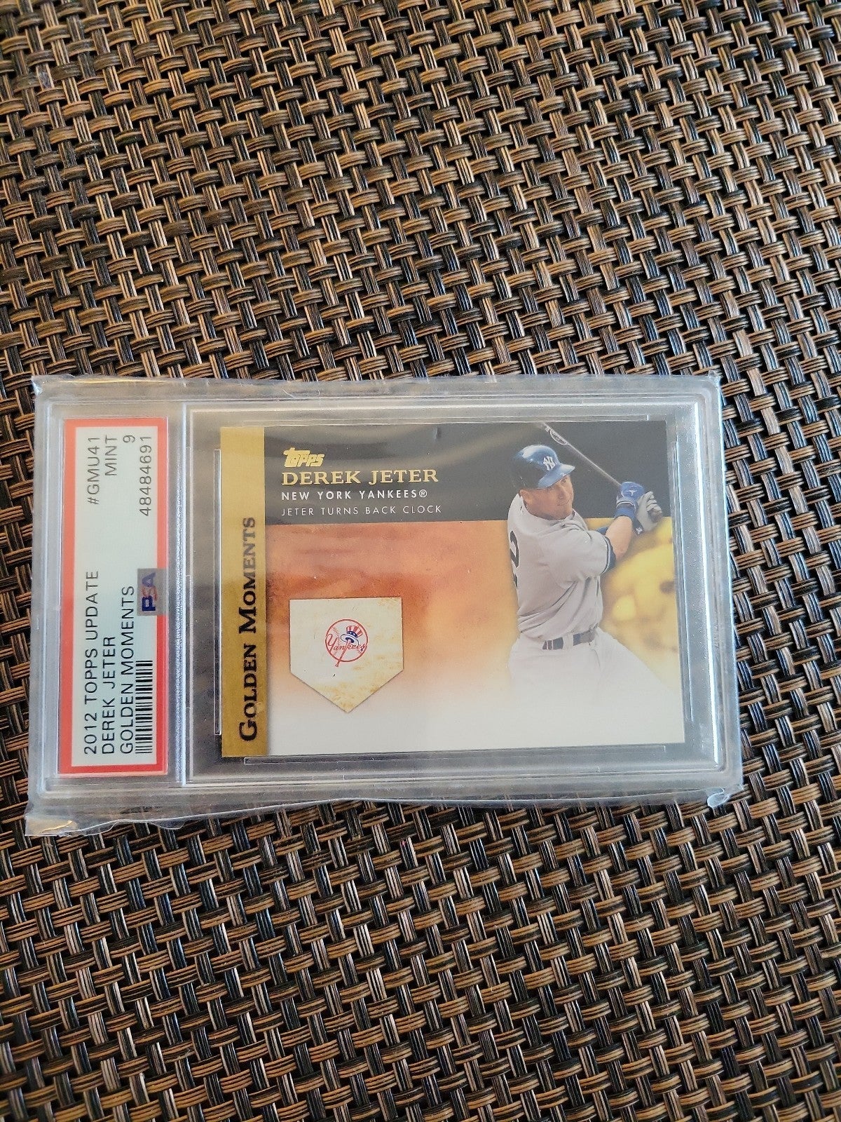 2012 Topps Update GMU41 Derek Jeter Golden Moments PSA Mint 9 NY Yankees