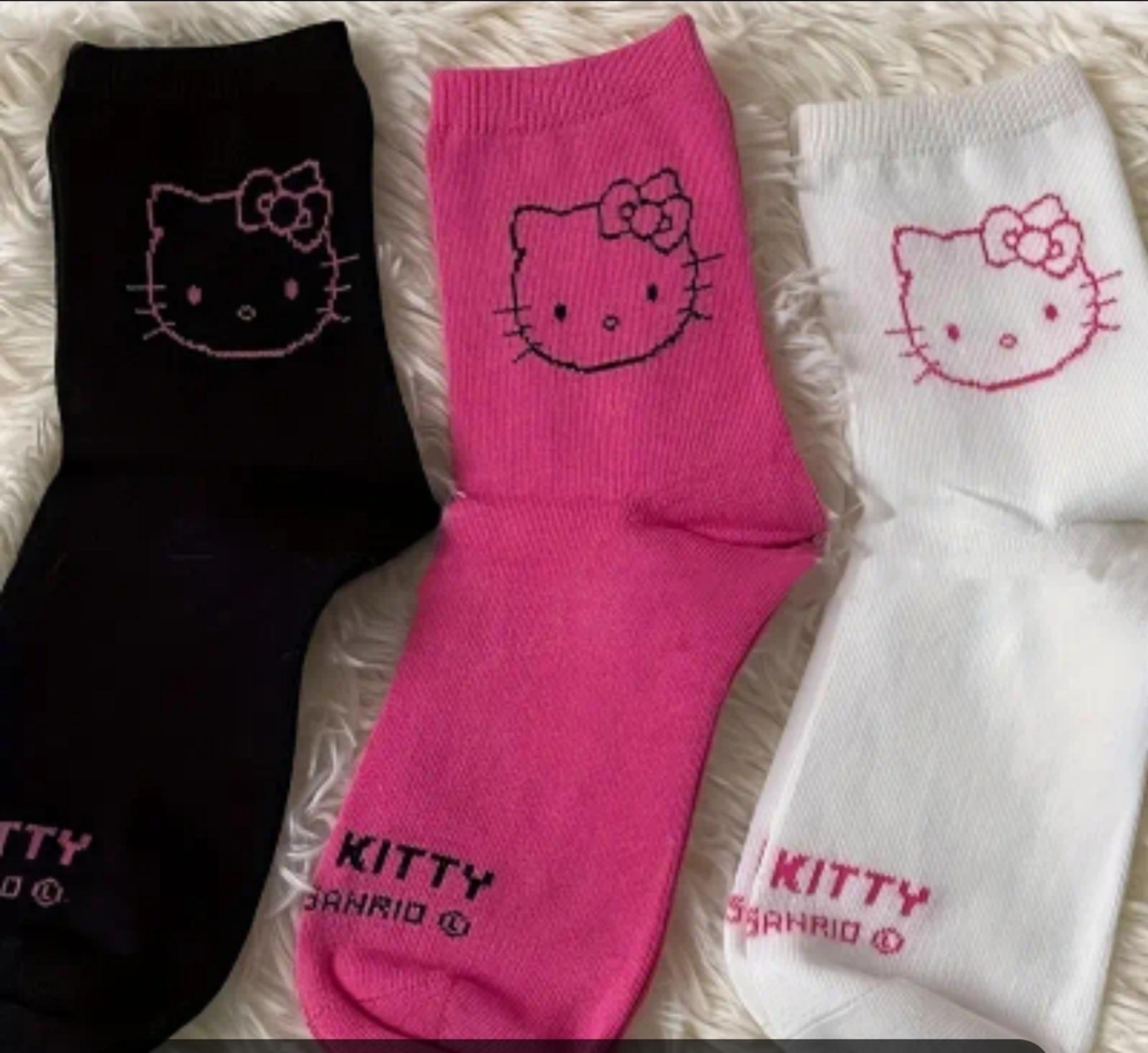 HELLO KITTY SOCKS 3 PACK MULTI COLOR