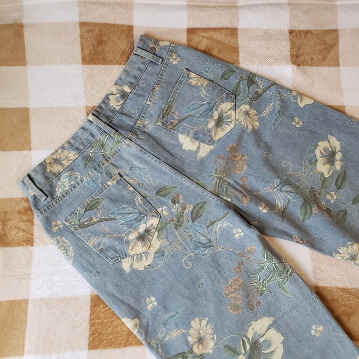 Floral Jeans Size 34