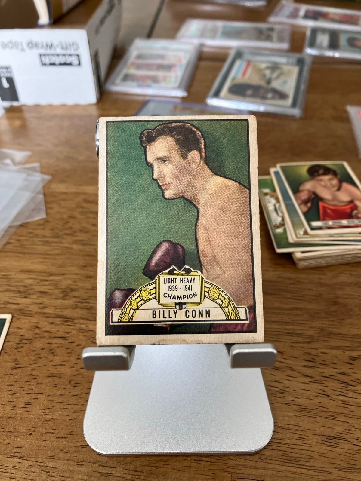1951 Ringside Billy Conn boxing card plus 13 for joshes basement plus Yogi Berra