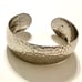 Sterling Silver 925 USA Hammered Cuff Bracelet Excellent Condition 7