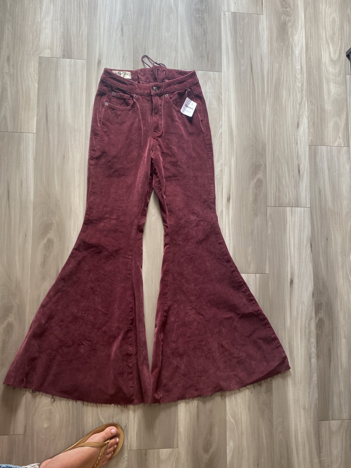 Free People red flare jeans