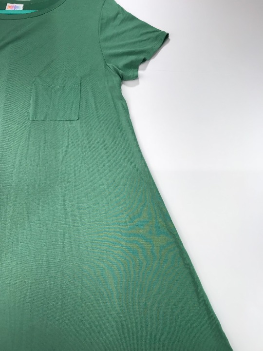 LuLaRoe Carly Solid Green High-Low Dress