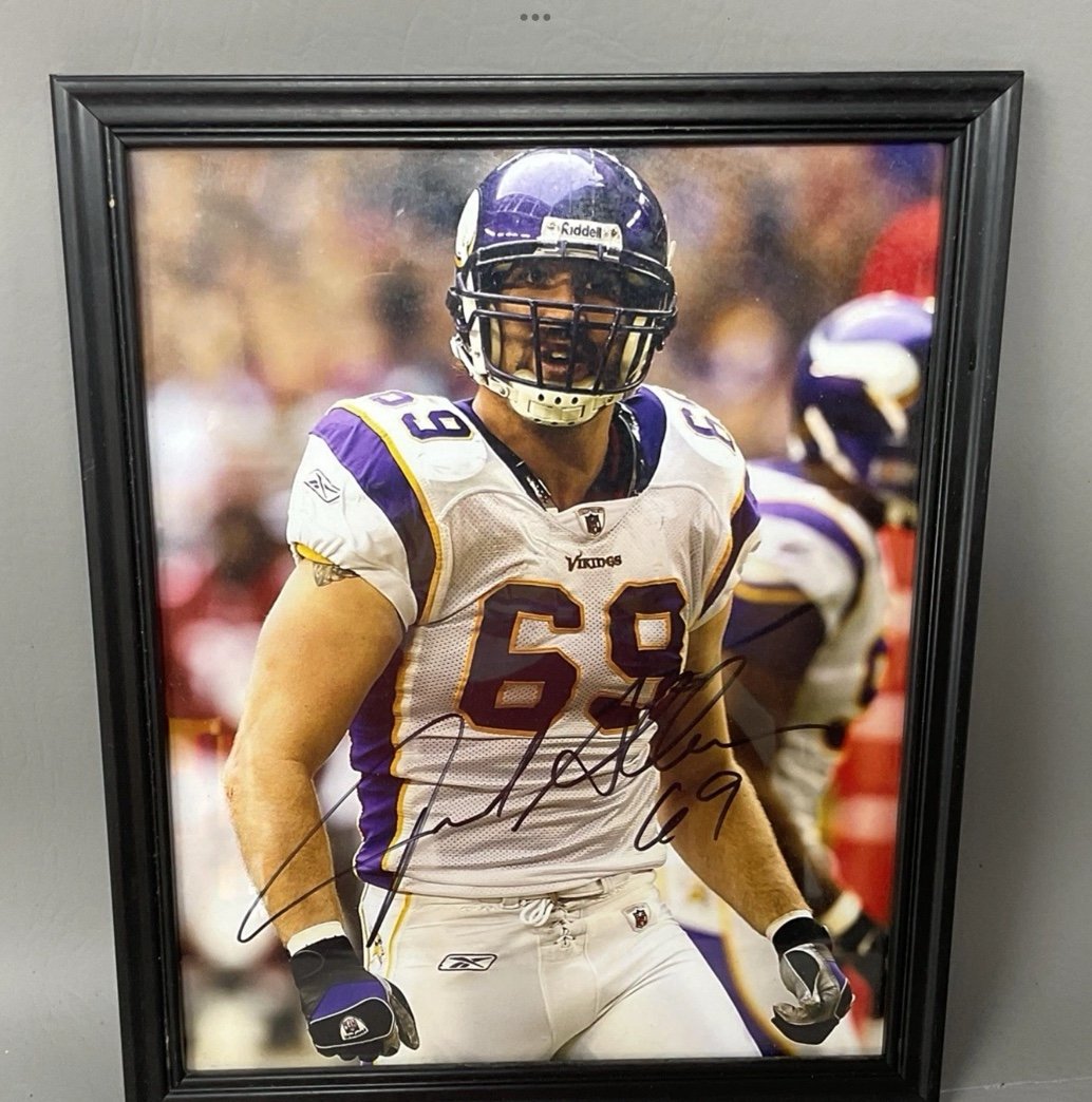 Jared Allen Minnesota Autographed Photo 8x10 Framed