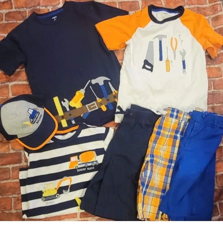 Gymboree Boys Mr Fix It Sz 10 Lot Hat 10/12 Outfits