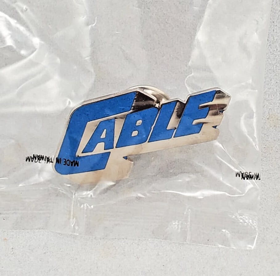 Cable Logo Marvel Planet Studios Pin #234 NEW NOS SEALED
