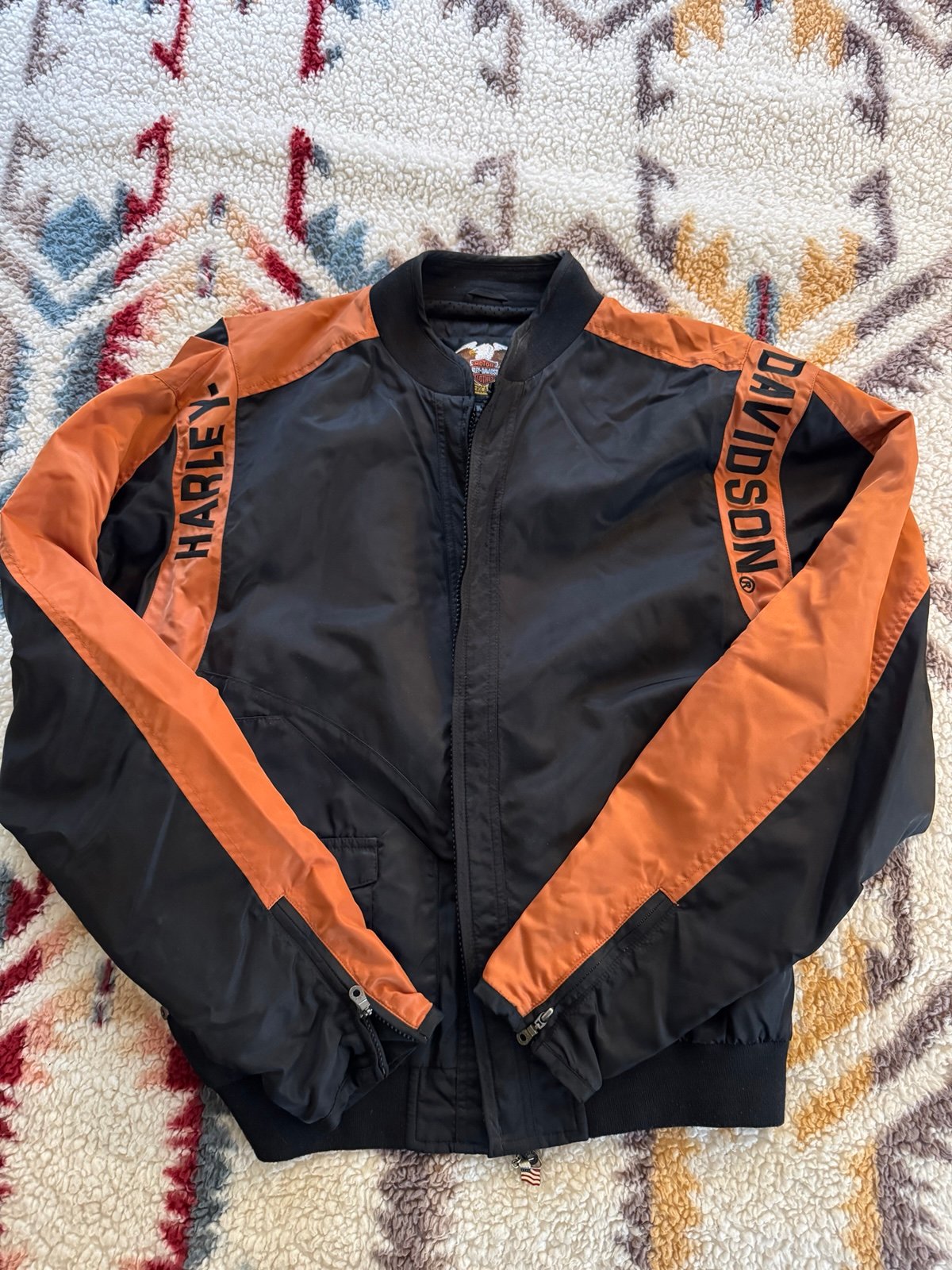 Harley Davidson Polyester Zip Up Riding Jacket