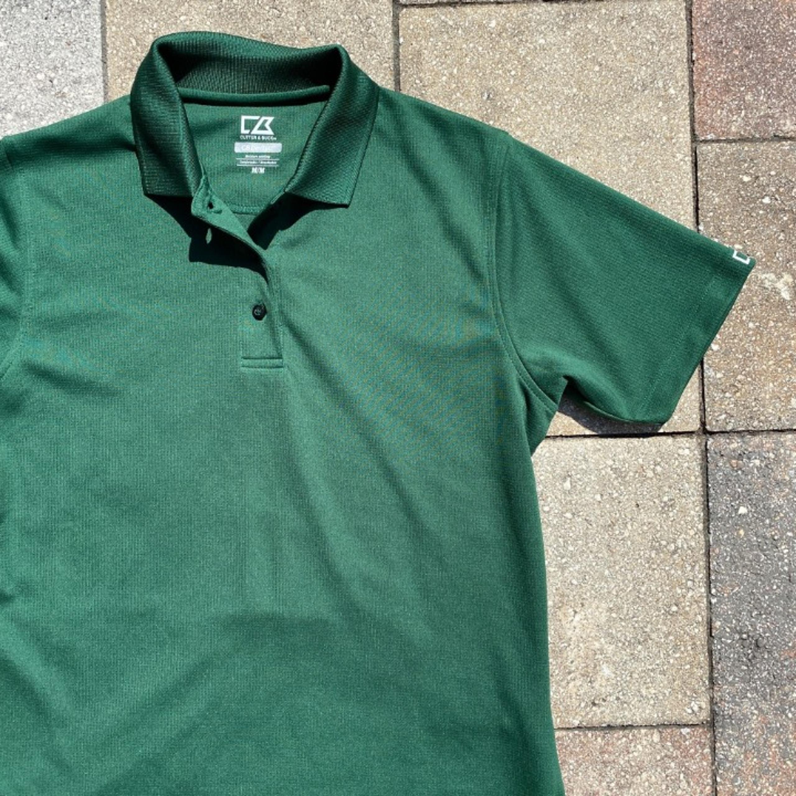 Mens Cutter & Buck CB DRYTEC Green GOLF POLO Shirt Size Medium