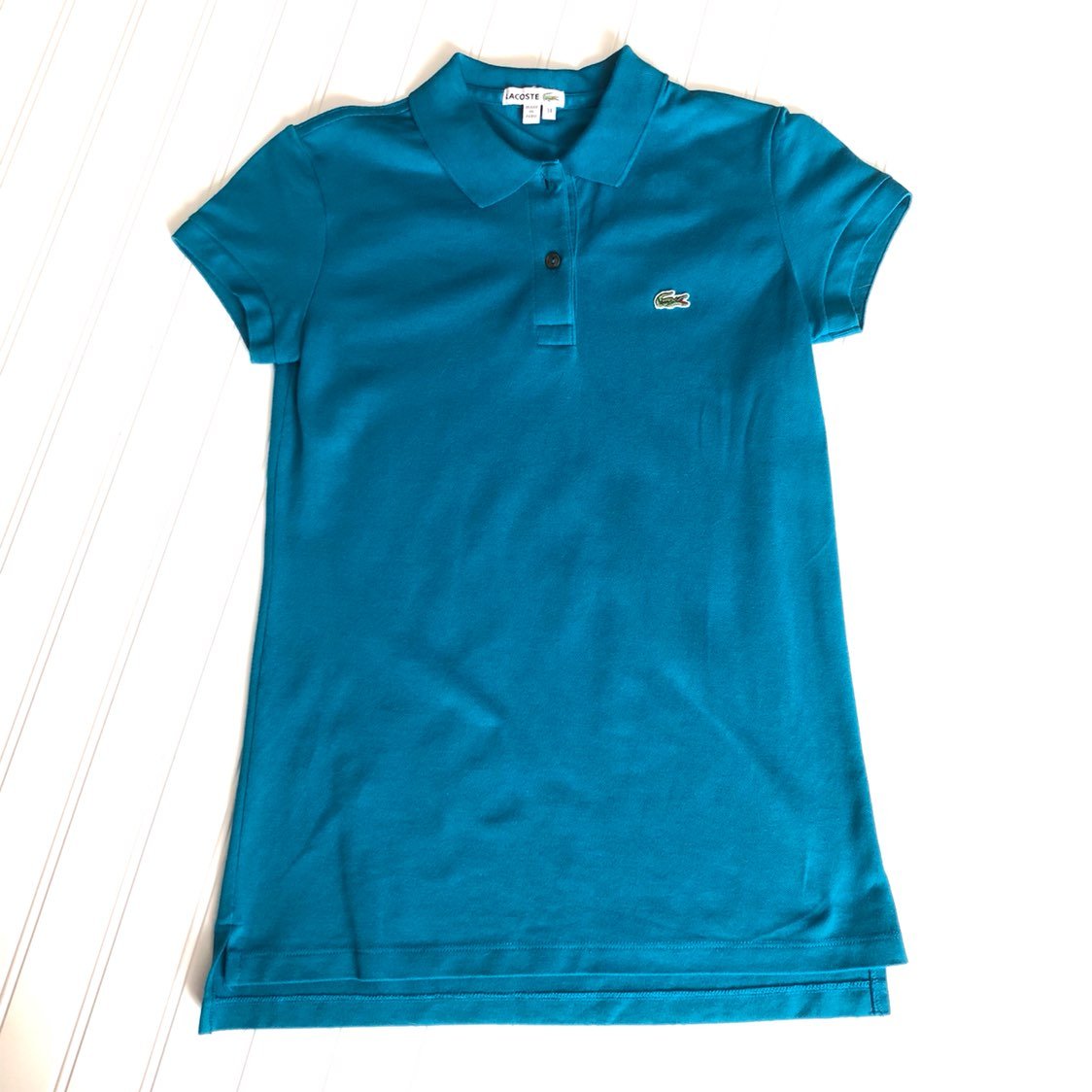 Lacoste Turquoise Polo Shirt, Size 34