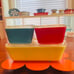 Vintage Pyrex Primary Refrigerator Set 1947-1965