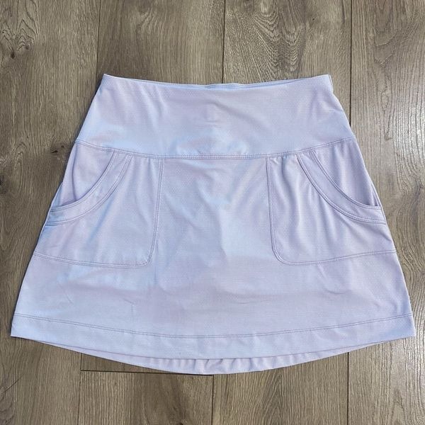 Lucky In Love 16” High Rise Lavender Golf Tennis Skirt Skort Size Small