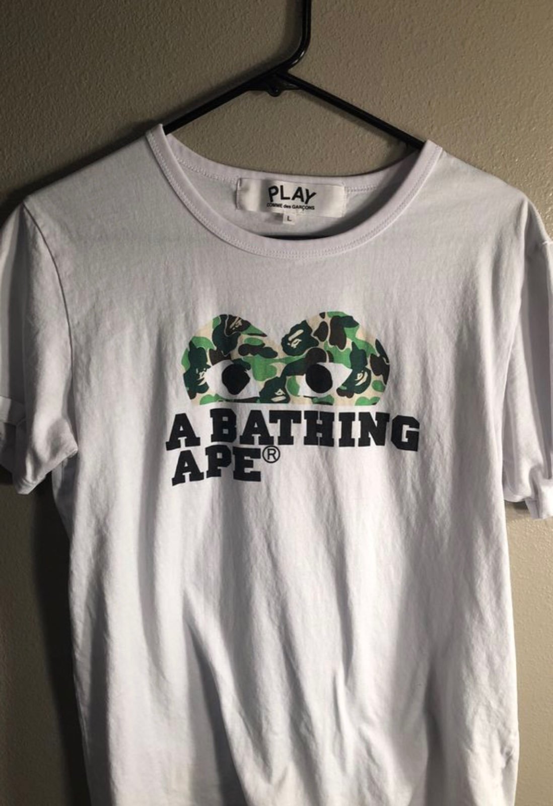 Bape X CDG Tee Mercari