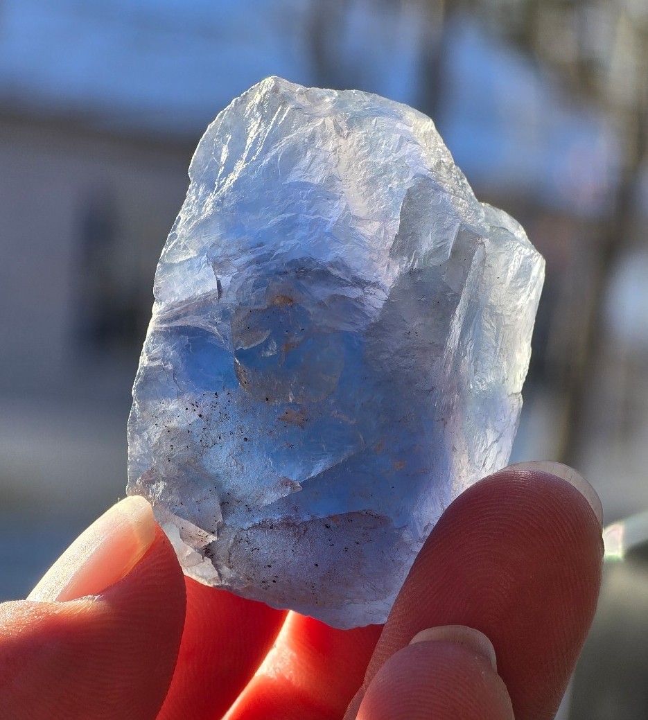 RARE & SO GORGEOUS! Dendritic Transparent Blue Fluorite Crystal Collectors Piece