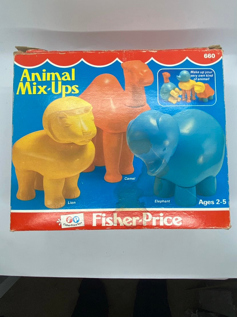 Rare Vintage Fisher Price Animal Mix Ups