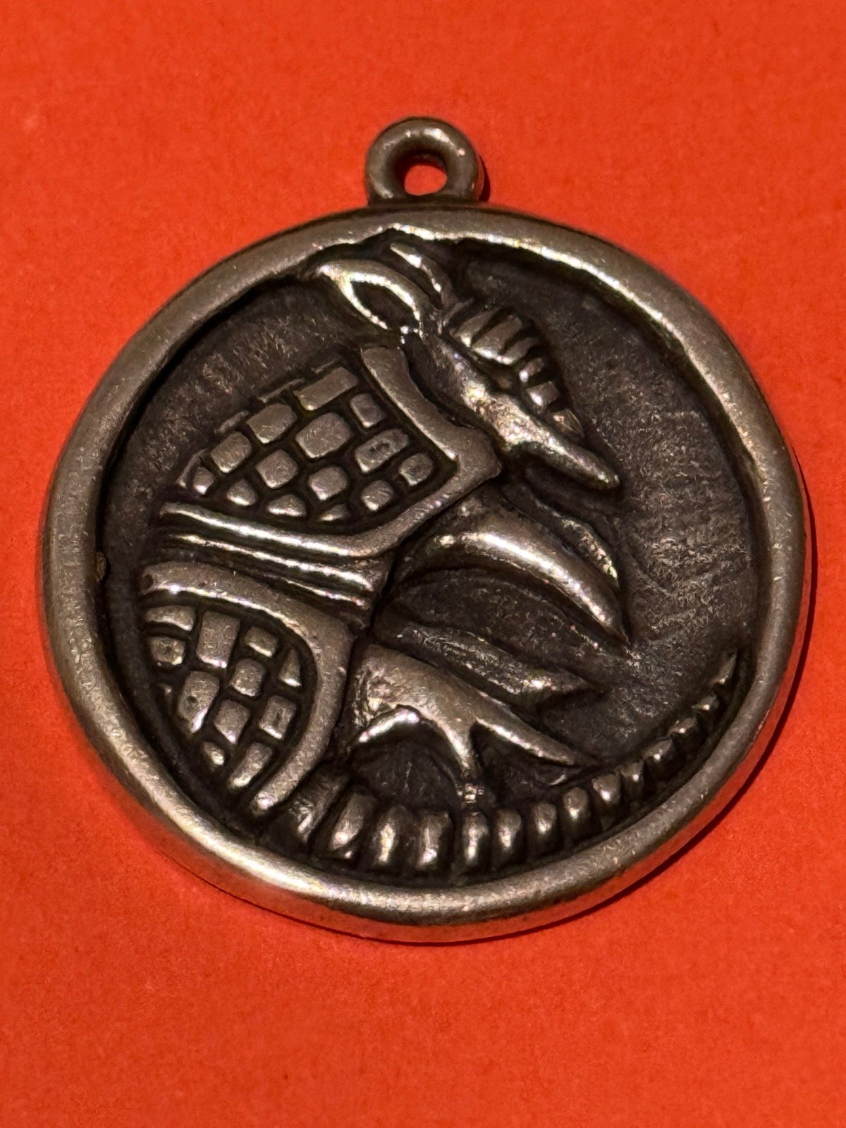 James Avery Retired Silver Armadillo Medallion Pendant