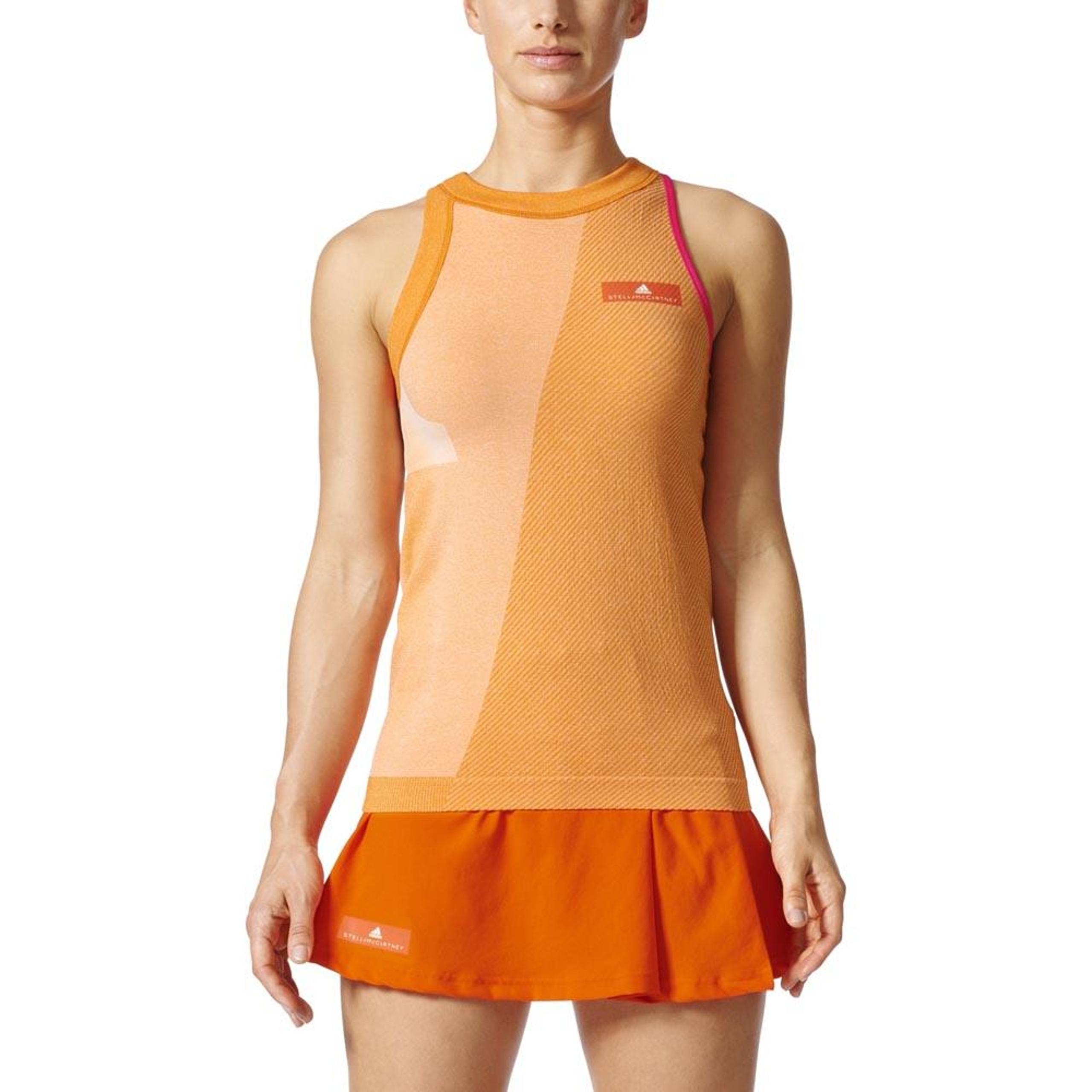 Adidas Stella McCartney Orange Athletic Tank Top Women's Size XS
