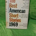 The Best American Short Stories Hardcover FIRST PRINTING 1969 w/Dust Jacket
