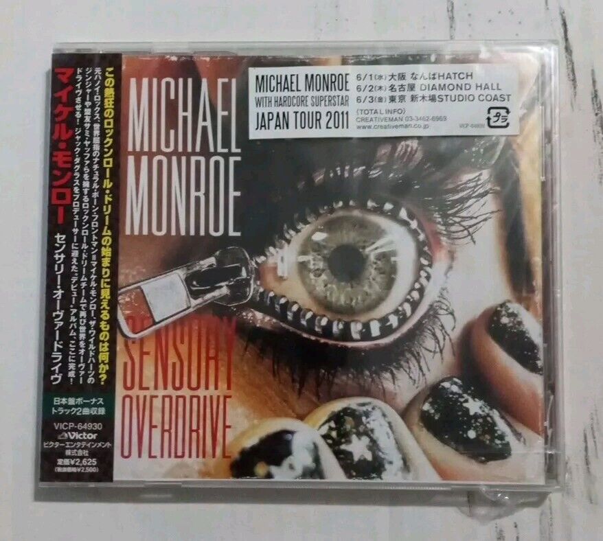 Michael Monroe Sensory Overdrive VICP-64930 Japan OBI bonus track Factory Sealed