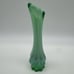 Fostoria Green Opalescent Glass Heirloom Pattern 6 3/8 Bud Swung Vase 1959-1970
