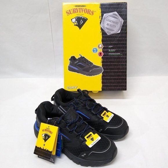 Herman Survivors Women's Cary Size 9 Medium Soft Toe Work Shoes New In Box & Wit