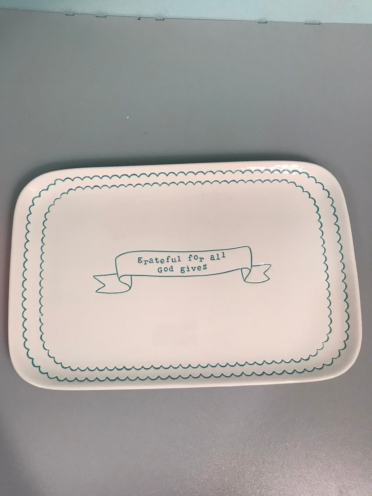 NEW Dayspring Grateful Plate
