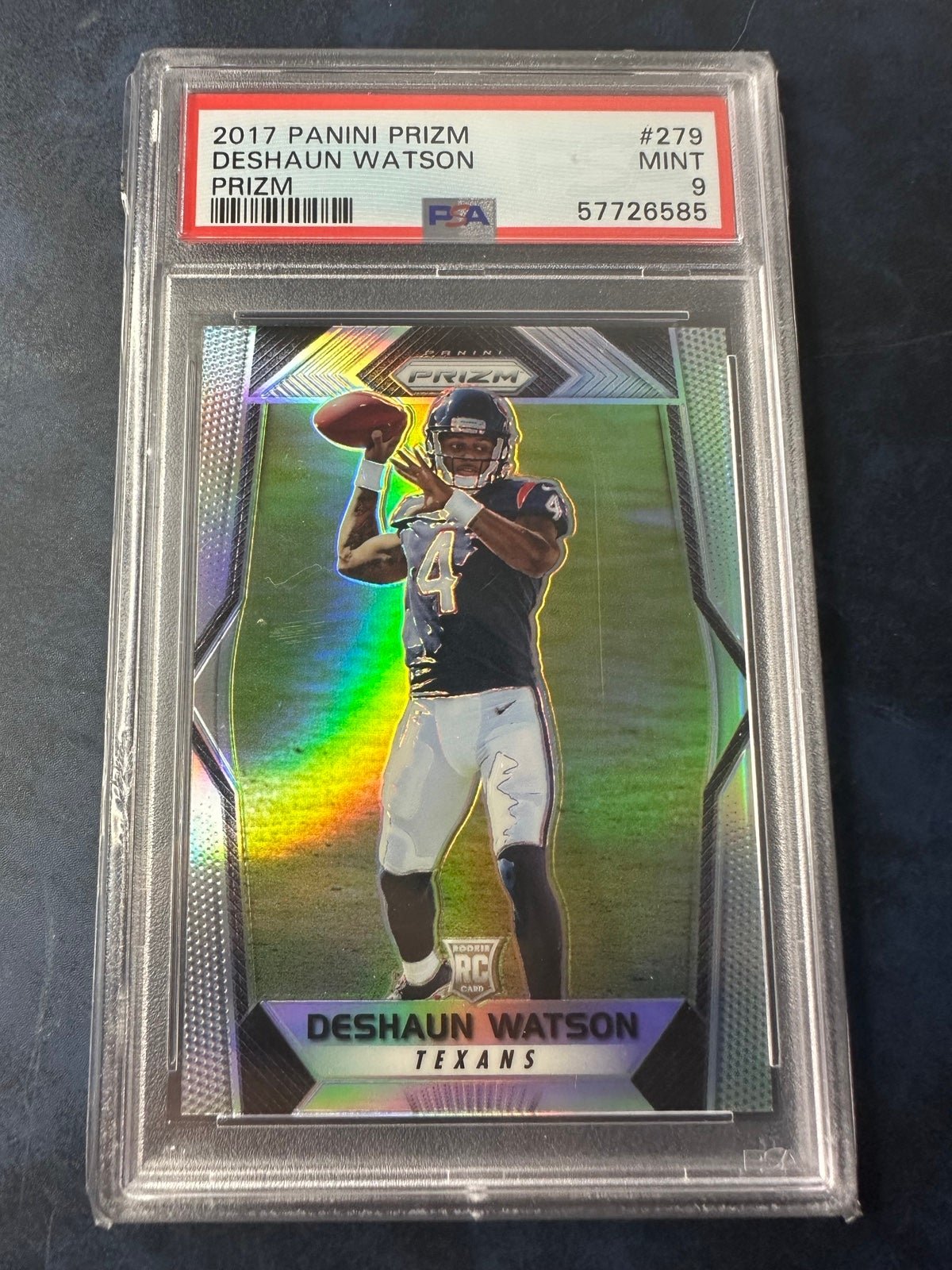 Deshaun Watson 2017 Panini Silver Prizm #279 Texans RC Rookie PSA 9 Browns