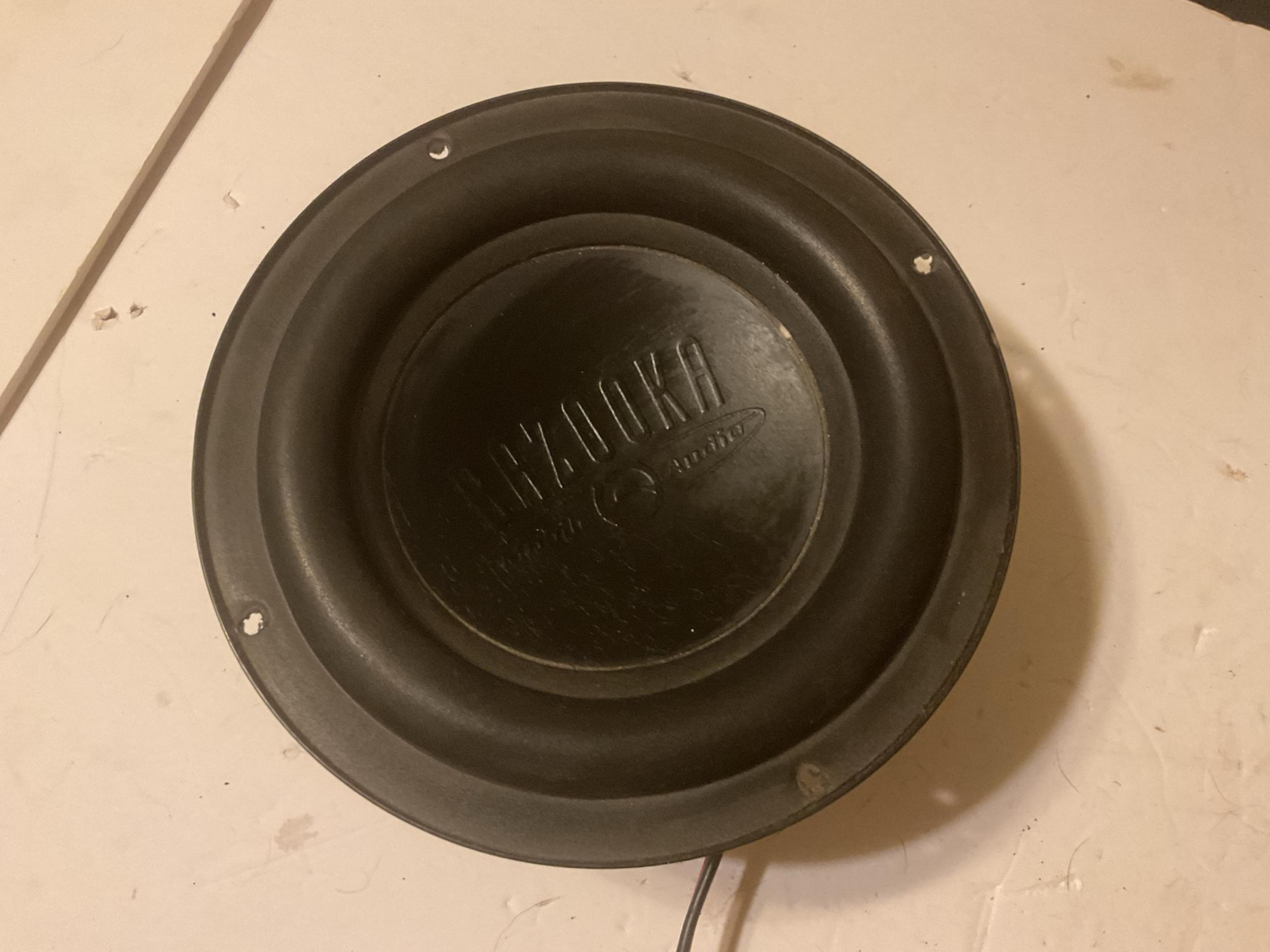 BAZOOKA 8” BASS TUBE SPEAKER SUB SUBWOOFER