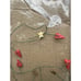 3 Extremely RARE 2002 Dept 56 Patience Brewster Krinkles Tin Garland Stars Heart