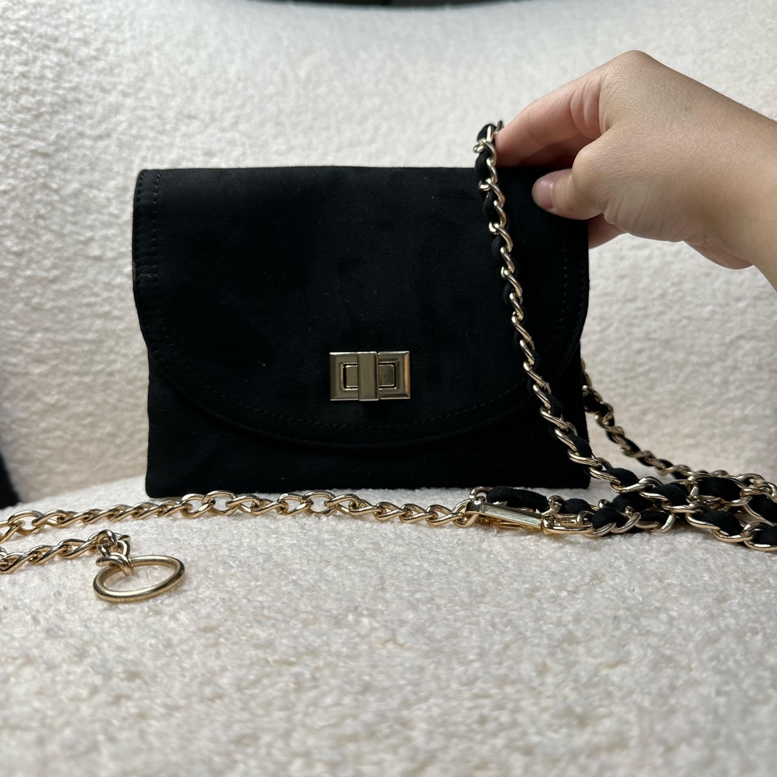 Forever 21 Black Faux Suede Belt-bag/Clutch