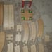 Thomas & Friends TWR Wooden Railways 3-Way Bridge Sodor Wood Co Track Lot Road