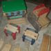 Thomas & Friends TWR Wooden Railways 3-Way Bridge Sodor Wood Co Track Lot Road