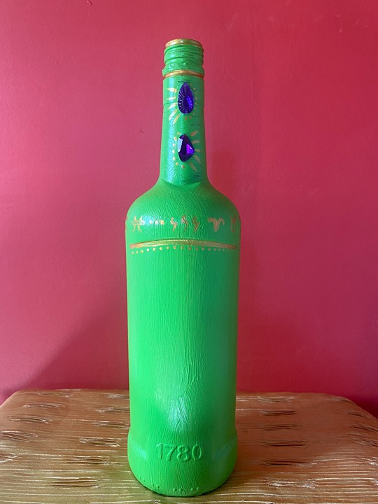 Handmade Hand-painted Bottle